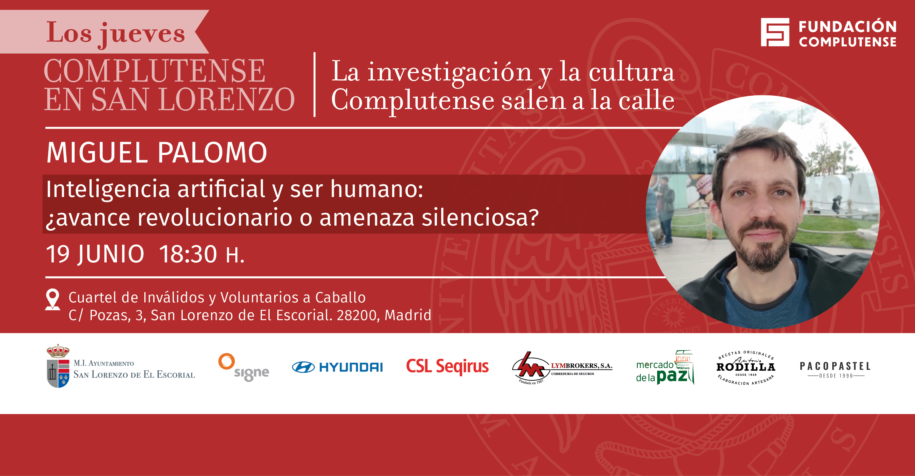 Incríbete en el próximo Jueves Complutense en San Lorenzo